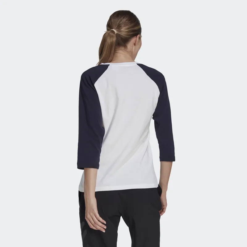 Five Ten Womens GFX Long Sleeve Tech Tee - White/Black-2